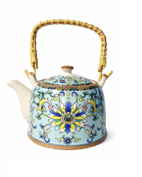 Κεραμική τσαγιέρα με φίλτρο 14Χ13εκ βεραμάν